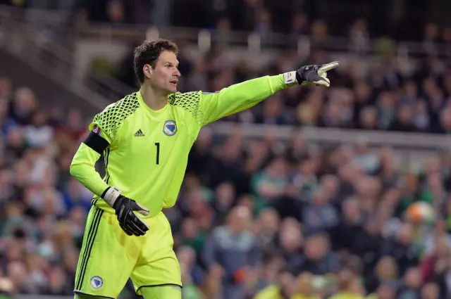 Bosnia goalkeeper Asmir Begovic