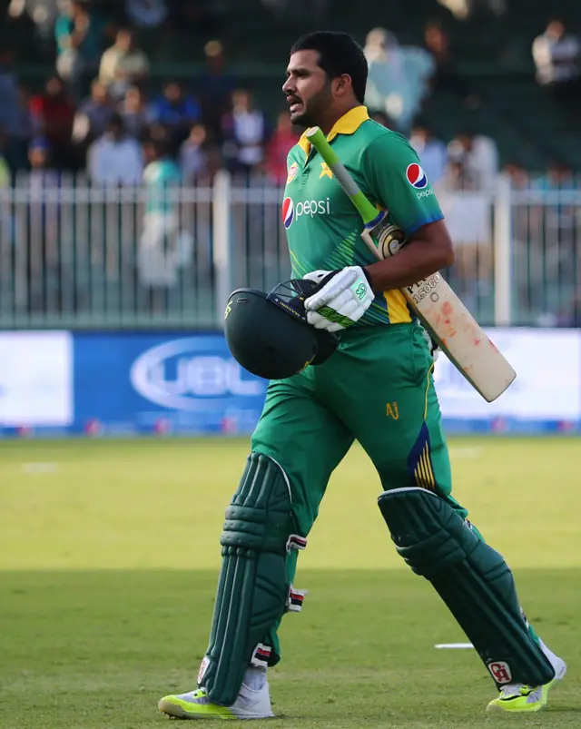 Azhar Ali walks