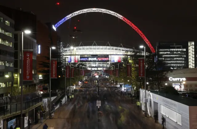 Wembley Way ahead of kick-off