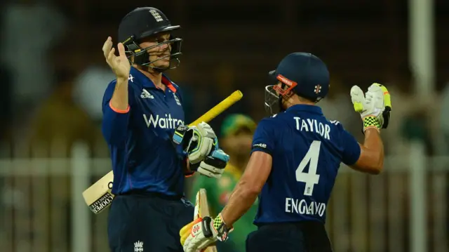 James Taylor and Jos Buttler celebrate