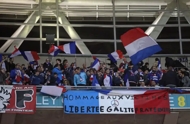 France fans at Wembley