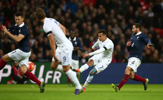 Dele Alli scores for England