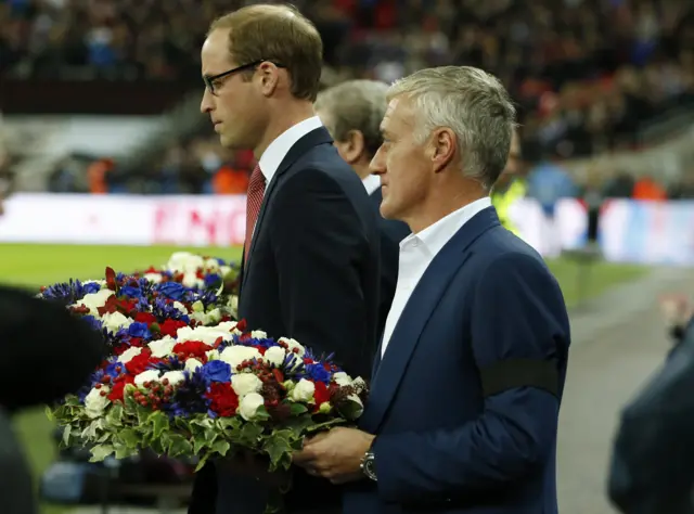 Prince William and Didier Deschamps