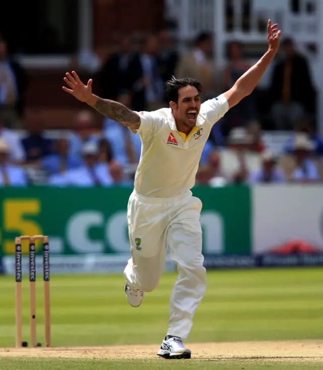 Australia bowler Mitchell Johnson