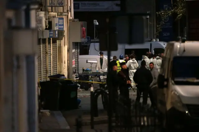 Forensic officers continue work in Saint-Denis