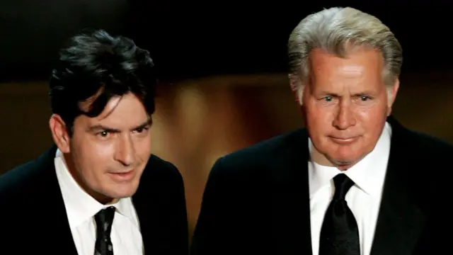 Charlie and Martin Sheen