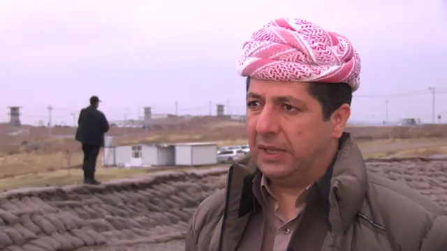 Head of security for the Kurdish KDP Peshmerga forces