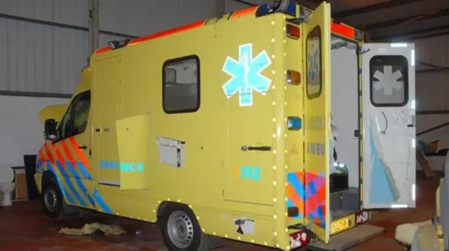 One of the ambulances