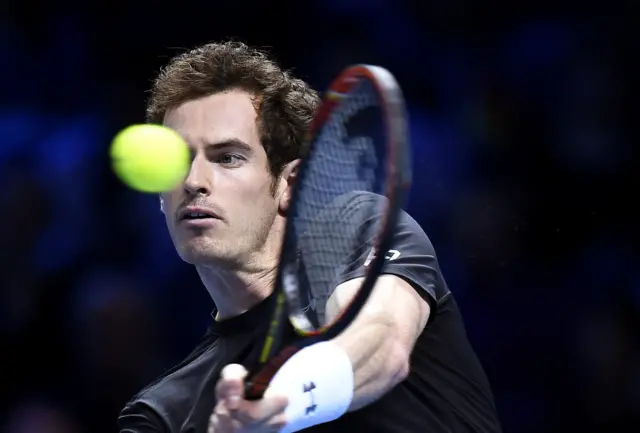 Andy Murray returns