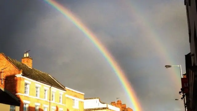 Double rainbow over Burton