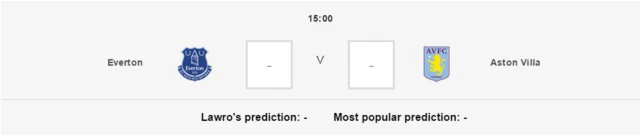 Everton vs Aston Villa