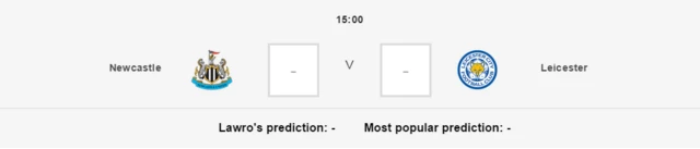 Newcastle v Leicester