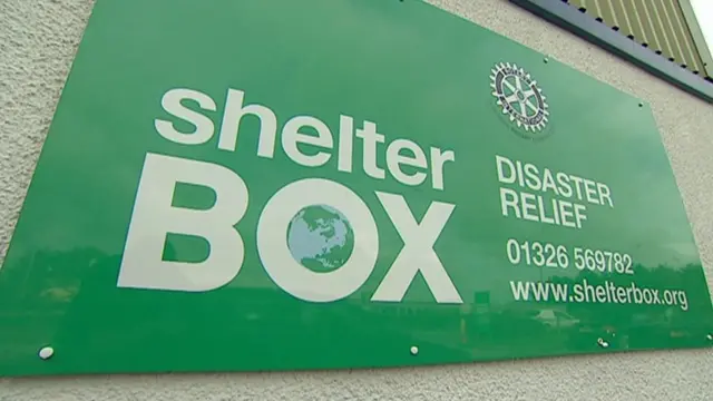 Shelterbox sign