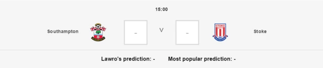 Southampton v Stoke