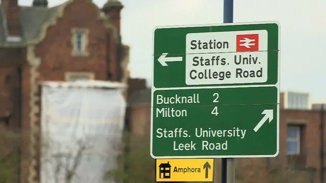 Stoke road sign