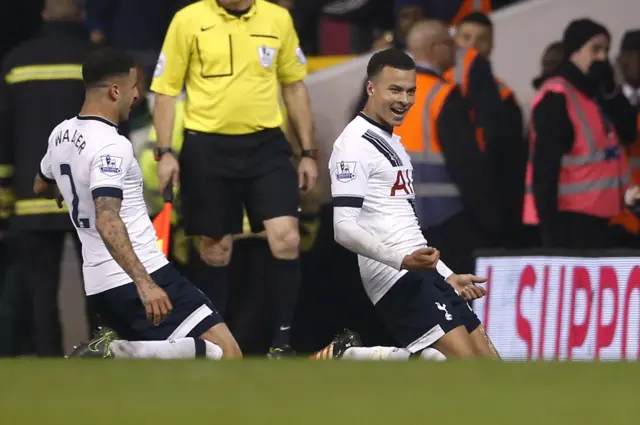 Dele Alli celebrates