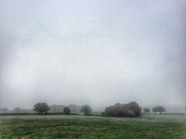 Fog in North Staffordshire