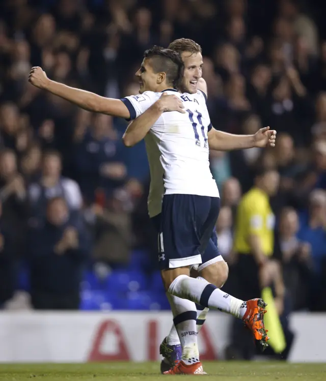 Harry Kane celebrates