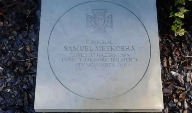 Memorial to Cpl Samuel Meekosha