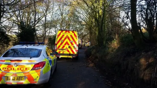 Crash site in Great Barr