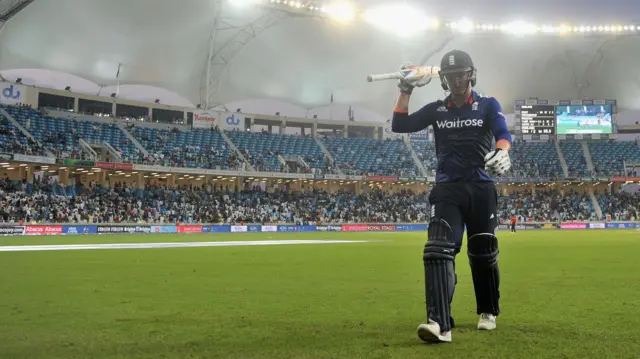 Jason Roy of England leaves