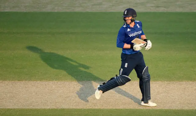 Jason Roy in action for England