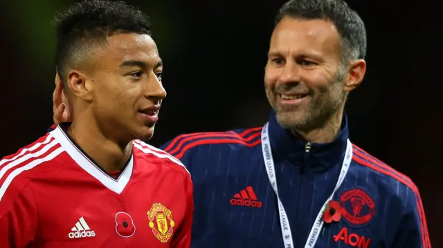 Jesse Lingard and Ryan Giggs