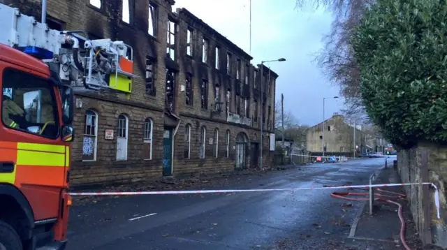 Fire damaged mill