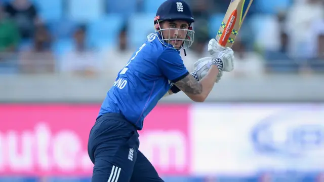 Alex Hales of England bats