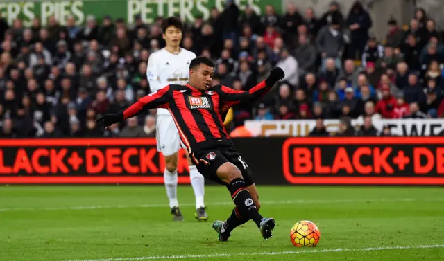 Joshua King scores for Bournemouth