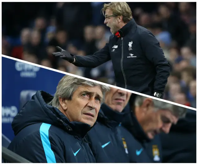 Jurgen Klopp and Manuel Pellegrini