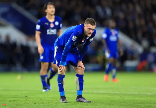 Leicester striker Jamie Vardy