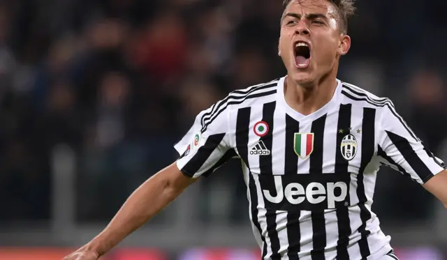 Dybala celebrates