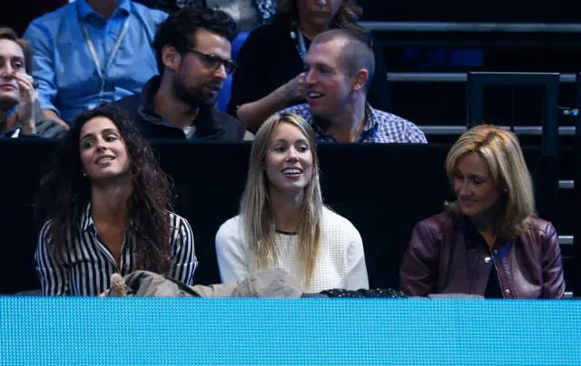 Rafel Nadal's girlfriend Xisca Perello, sister Isabel and mother Ana Maria Parera