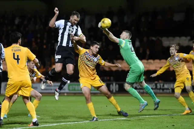 St Mirren playing Morton