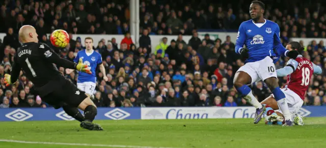 Romelu Lukaku scores Everton's fourth