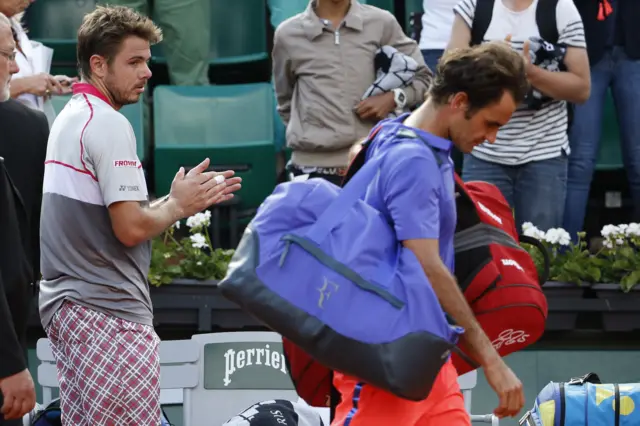 Stan Wawrinka and Roger Federer