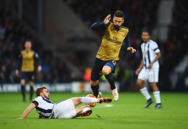 James Morrison tackles Olivier Giroud