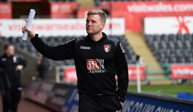 Bournemouth manager Eddie Howe