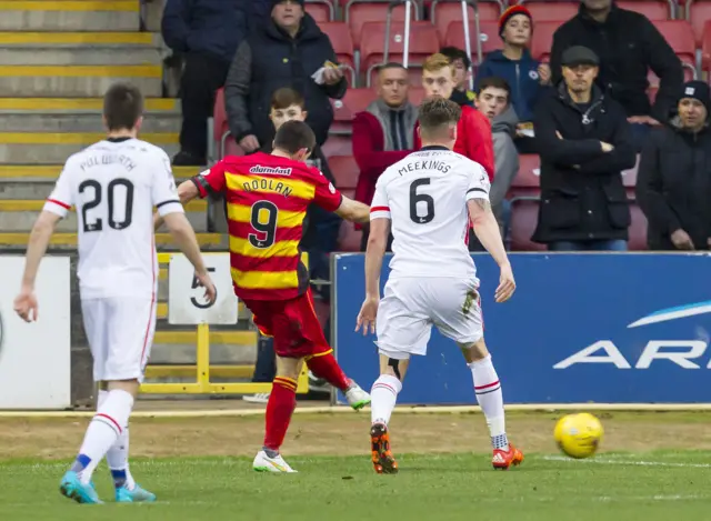 Kris Doolan scores for Partick Thistle against Inverness Caledonian Thistle