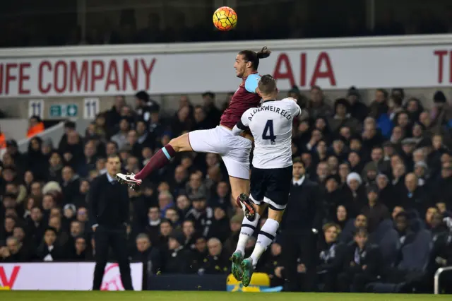 West Ham striker Andy Carroll