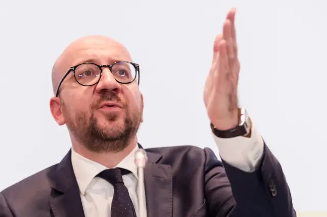 Belgian Prime Minister Charles Michel in Brussels, 22 November