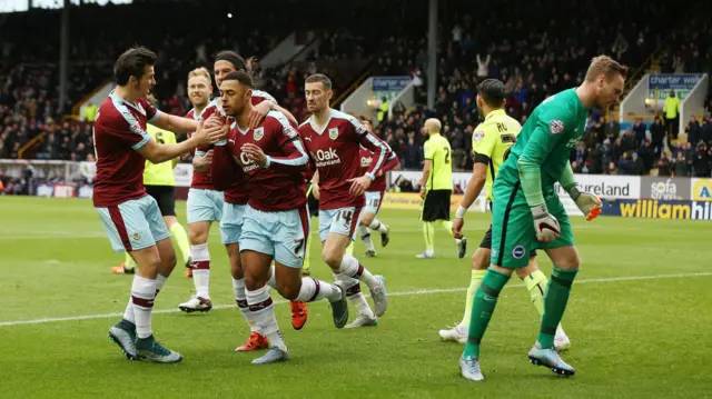 Burnley celebrate