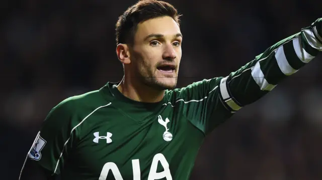 Hugo Lloris in action for Tottenham