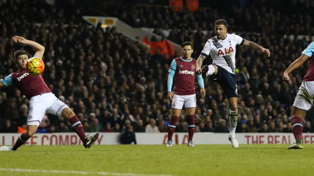 Kyle Walker scores for Tottenham