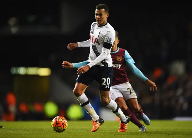 Dele Alli in action for Tottenham