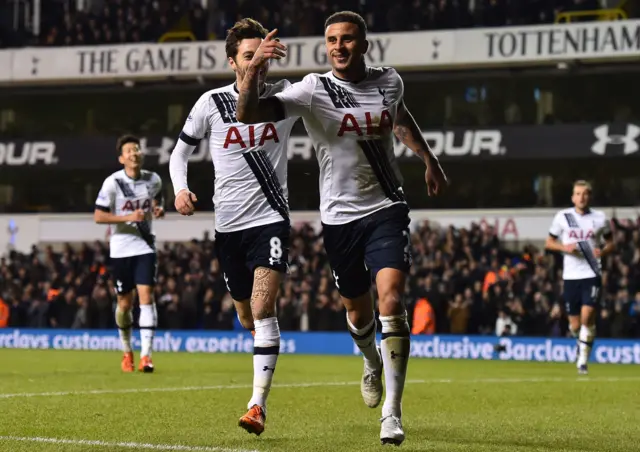 Kyle Walker celebrates