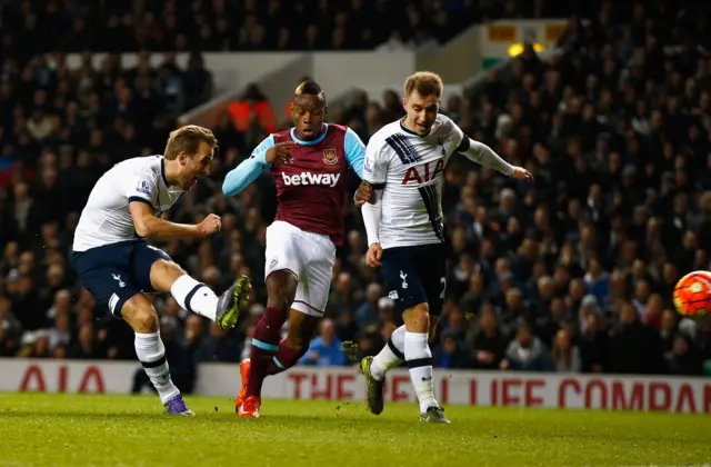 Harry Kane scores Tottenham's opening goal