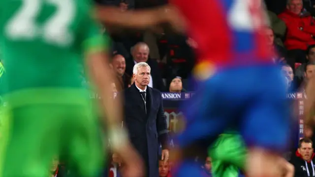 Alan Pardew looks on