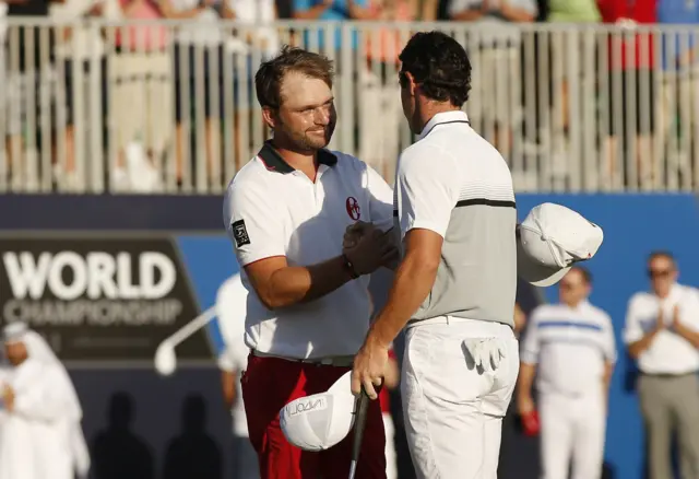 Andy Sullivan and Rory McIlroy